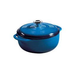 Lodge Cast Iron Dutch Oven 4.5 qt Blue