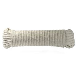 Ace 3/8 in. D X 100 ft. L White Solid Braided Cotton Cord