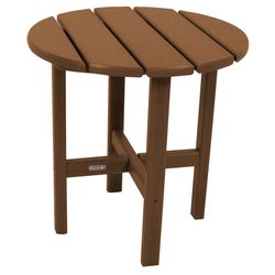 Ivy Terrace Classics Teal Round HDPE Contemporary Side Table