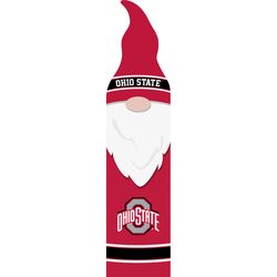 P Graham Dunn Ohio State 32 in. H X 0.75 in. L Multicolored Wood Gnome Porch Leaner