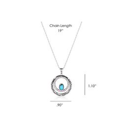 Montana Silversmiths Women's Enchanted Soul Silver/Turquoise Necklace