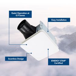Broan-NuTone Roomside 60 CFM 0.9 Sones Exhaust Fan