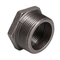 STZ Industries 1-1/2 in. MIP each X 1-1/4 in. D FIP Black Malleable Iron Hex Bushing