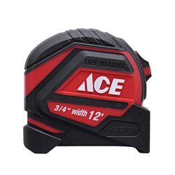 Ace 12 ft. L X 3/4 in. W Compact Tape Measure 1 pk