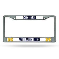 Rico Gray Metal University Of Michigan License Plate Frame