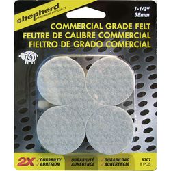 Shepherd Hardware Felt Self Adhesive Protective Pad Beige Round 1 in. W 8 pk