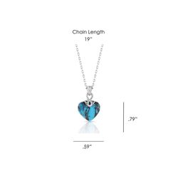 Montana Silversmiths Women's Untamable Heart of Stone Silver Necklace Water Resistant