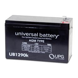 Universal Power Group UB1290k Sealed Lead-Acid 12 V 9 mAh Replacement Battery 1 pk