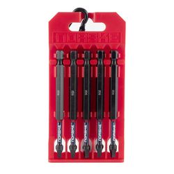 Norske Hex SQ2 X 3-1/2 in. L Bit Clip S2 Tool Steel 5 pk
