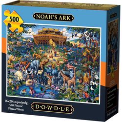 Dowdle Noah's Ark Personal Puzzle Cardboard/Paper Multicolored 500 pc