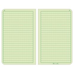 Rite in the Rain 4.75 in. W X 7.5 in. L Sewn Bound Green All-Weather Notebook