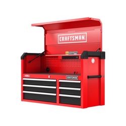 CRAFTSMAN S2000 40.5 in. 6 drawer Steel Tool Chest 24.5 in. H X 16 in. D