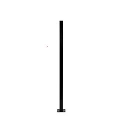 Fortress Building Products Versai 52 in. H X 2 in. W X 2 in. L Black Steel Fence Post