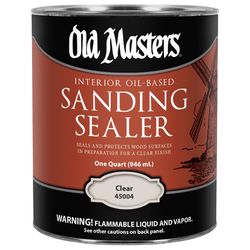 Old Masters Low Satin Clear Oil-Based Sanding Sealer 1 qt