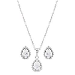 Montana Silversmiths Women's Arctic Rain Teardrop Silver Jewelry Sets Water Resistant