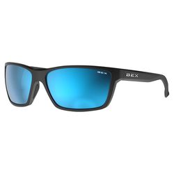 BEX Sunglasses Sunglasses Unisex Black Frame Sienna/Blue Lens Polarized