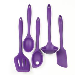 Chef Craft Premium Purple Silicone/Steel Tool Set