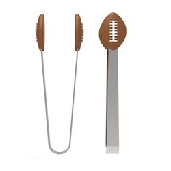 Kitchen Innovations Silicone/Stainless Steel Mini Football Tongs