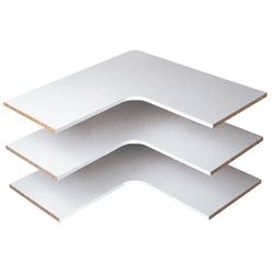 Easy Track .625 in. H X 30 in. W X 14 in. L Wood Closet Organizer Shelf