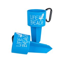 Geckobrands Blue Plastic 8 in. H X 4.5 in. W Beverage Holder Stake