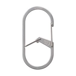 Nite Ize G-Series Stainless Steel Silver Dual Chamber Carabiner