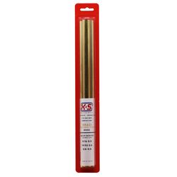 K&S .014 in. W X 12 in. L Round Brass Tube 3 pk