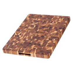 TeakHaus 20 in. L X 15 in. W X 1.5 in. Teak Wood Cutting Board