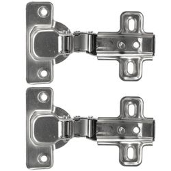 Laurey 2 in. W X 5 in. L Chrome Steel Cabinet Hinge 2 pk