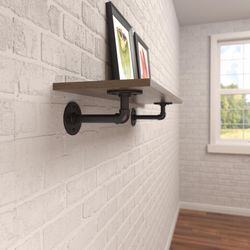 Knape & Vogt Shelf-Made Black Steel Decorative Bracket 8 in. L 50 lb