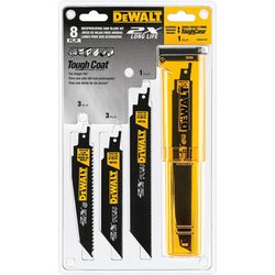 DEWALT 6 in. Bi-Metal Reciprocating Saw Blade Set 6 TPI 8 pk