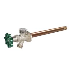 Prier 1/2 in. MPT X 1/2 in. Sweat Anti-Siphon Brass Freezeless Wall Hydrant