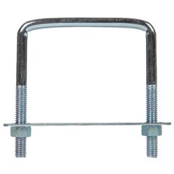Hampton 3/8 in. X 3-3/4 in. W X 4 in. L Coarse Zinc-Plated Steel Lumber Size Square Bend U-Bolt