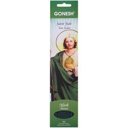 Gonesh Green St. Jude - Musk Scent Sticks Incense 1 oz