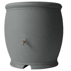 Algreen Barcelona Charcoal 100 gal Rain Barrel Polyethylene