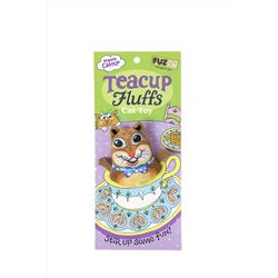 Fuzzu For Cat Multicolored Teacup Fluffs Chipmunk Catnip Toy One Size 1 pk