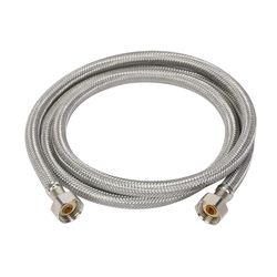 Fluidmaster Universal 1/2 in. FIP in. X 1/2 in. D FIP 60 in. Braided Stainless Steel Faucet Supply L