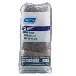 Norton 2 Grade Medium/Coarse Steel Wool Pad 12 pk