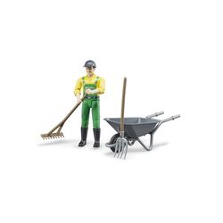Bruder Bworld Farmer Toy Set Multicolored