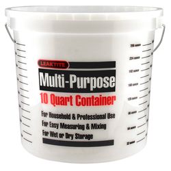 Leaktite White 10 quart (US) Paint Pail
