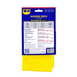 WD-40 16 in. L X 16 in. W Microfiber Auto Cleaning Cloth 2 pc