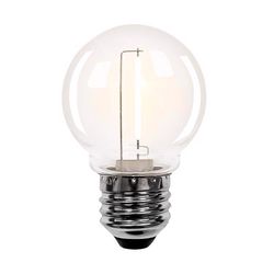 Belle Luci Holiday Bright Lights LED G50 Single Filament Bulbs Warm White 2.5 in. 25 lights