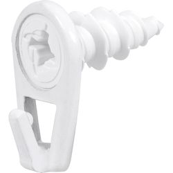 HILLMAN WallDriller White Self-Drilling Picture Hanger 35 lb 4 pc