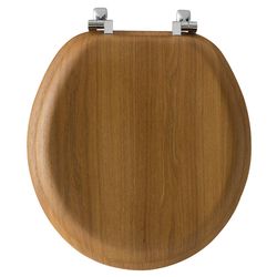 Mayfair by Bemis Round Oak Wood Toilet Seat