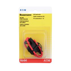 Bussmann 30 amps ATM Black In-Line Fuse Holder 1 pk