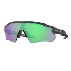 Oakley Radar Sunglasses Unisex Black Frame Green Lens