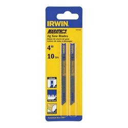 Irwin Marathon 4 in. Carbon Steel U-Shank Jig Saw Blade 10 TPI 2 pk