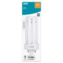 Feit 32 W PL 1.9 in. D X 5.2 in. L CFL Bulb Neutral White Speciality 3500 K 1 pk