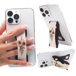 LoveHandle Pro Ivory Sunflower Bouquet Cell Phone Grip For All Mobile Devices