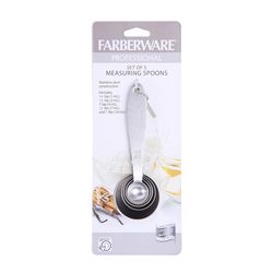Farberware Stainless Steel Silver Measuring Spoon Set