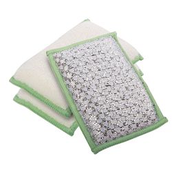 OGGI Non-Scratch Antibacterial Scrubber Sponge For Kitchen and Bath 5.25 in. L 3 pk